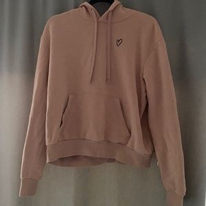 Light pink heart sweatshirt